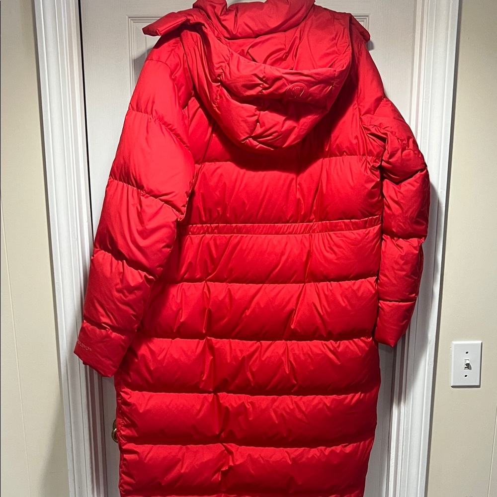 lululemon athletica Vibrant Red Long WunderPuff Coat - Picture 4 of 4